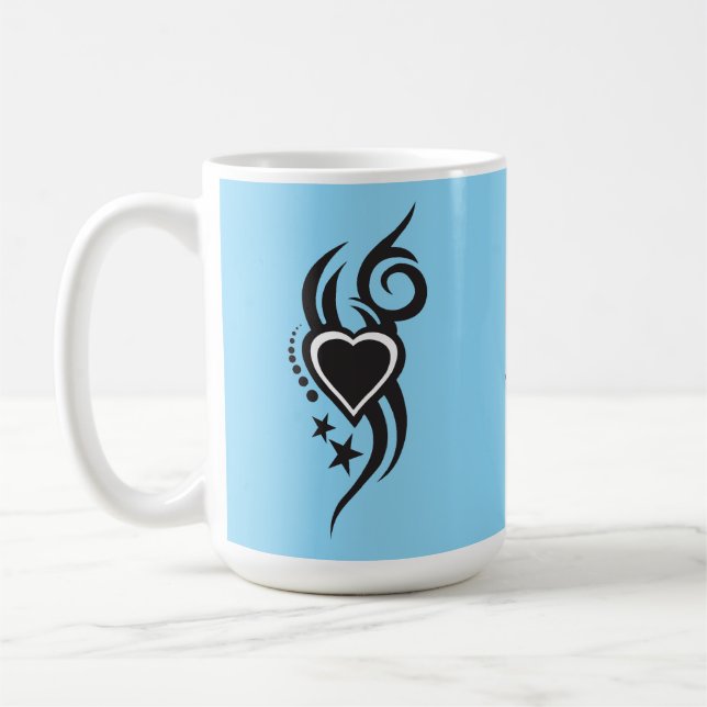 Mug Ornamental Floral Heart Tattoo 