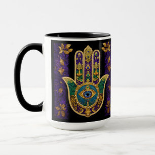 Mug Ornate Gold Troisième Oeil Hamsa