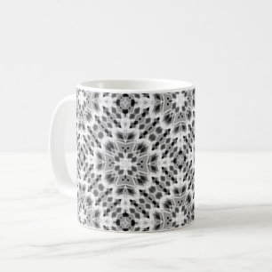 Mug Ornement ethnique géométrique noir et blanc