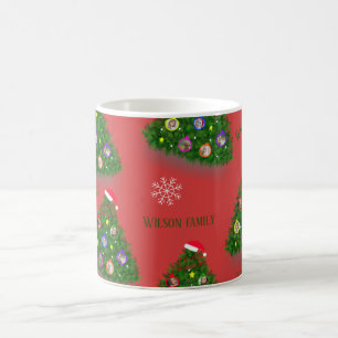 Mug Ornement familial sur sapin de Noël