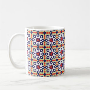 Mug Ornement Motif classique, Patte géométrique transp