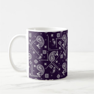 Mug Ornement Paisley Bandana Motif d'impression