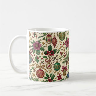 Mug Ornements Antiques Suspendus à un Ruban