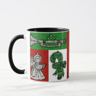 Mug Ornements vintages