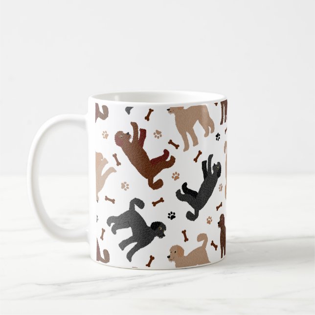 Mug Os et pattes de nouilles de Labradoodle (Gauche)