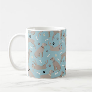 Mug Os et pattes Weimaraner bleu