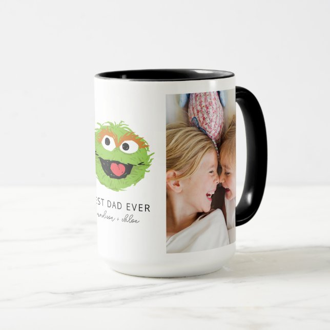Mug Oscar le Groupement | Meilleur papa - Photo (Devant droit)