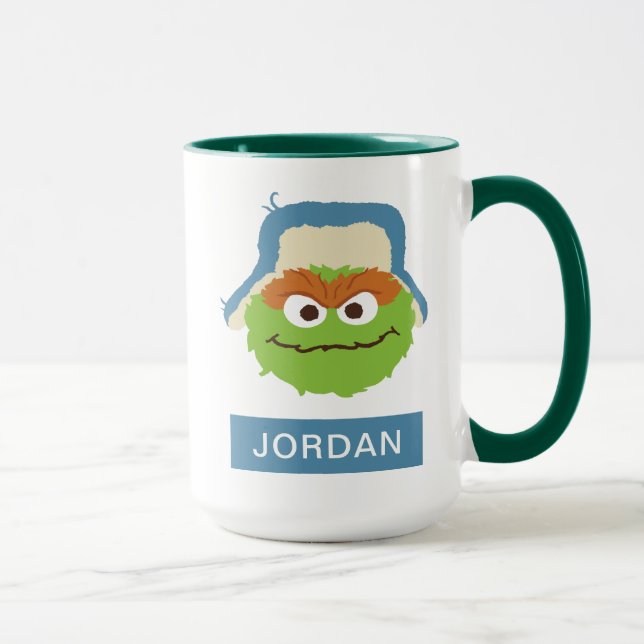Mug Oscar le visage du Tétras | Ajouter Votre Nom (Droite)