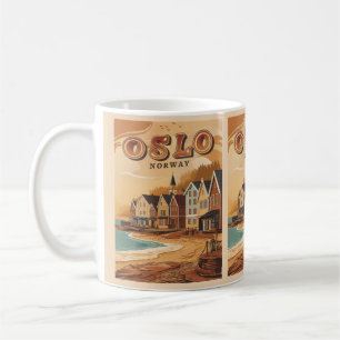 Mug Oslo beach Norvège Souvenirs vintages et cadeaux