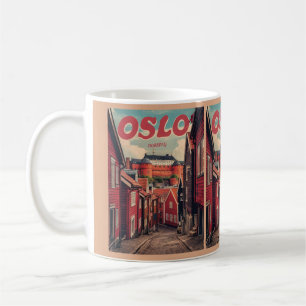 Mug Oslo Norvège souvenirs vintages et cadeaux