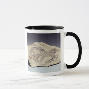 Mug Ostracon dépeignant un chien chassant une hyène