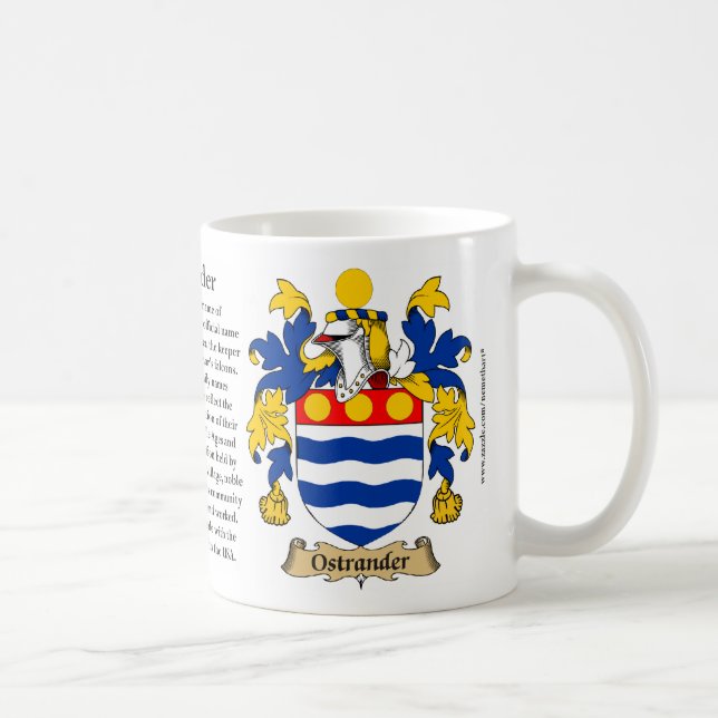 Mug Ostrander, l'origine, la signification et la crête (Droite)