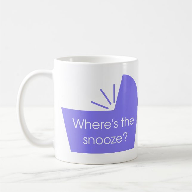 Mug Où est le bouton Snooze (Gauche)