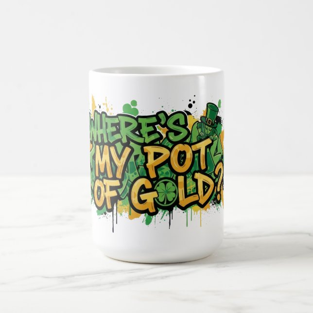 Mug Où est My Pot of Gold St. Patrick's Day (Centre)