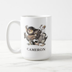 Mug Où les choses sauvages   Ajouter Votre Nom