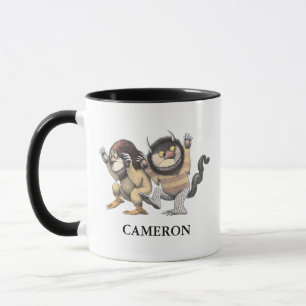 Mug Où sont les choses sauvages   Ajouter Votre Nom