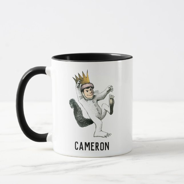 Mug Où sont les choses sauvages | Max | Ajouter Votre  (Gauche)