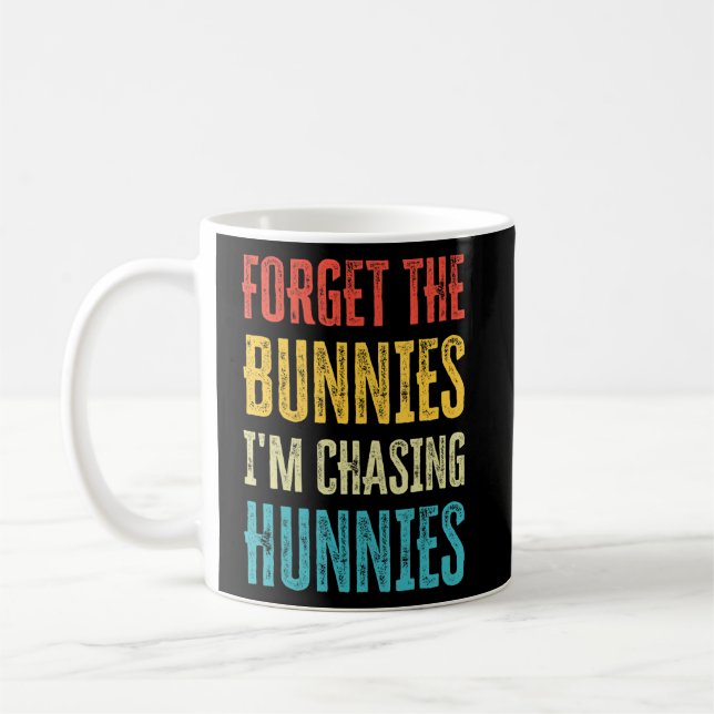 Mug Oubliez les lapins que je chasse les Hunnies 3 (Gauche)