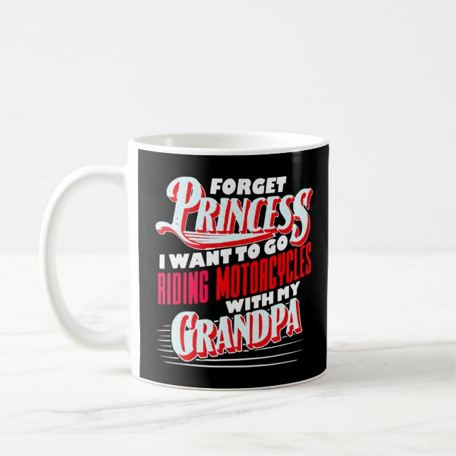 Mug Oubliez Princesse Je Veux Aller équitation Motos W (Gauche)
