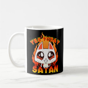 Mug Oui Aujourd'hui Satan Occulte Cute Satanic Chat