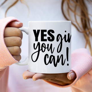Mug Oui Fille, tu peux