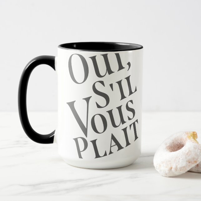 Mug Oui, s'il vous plait (Avec donut)