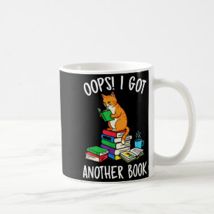 Mug Oups j'ai un autre livre lecteur de chat drôle 