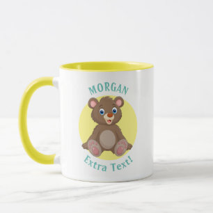 Mug Ours Bébé mignon, Personnaliser Nom et message