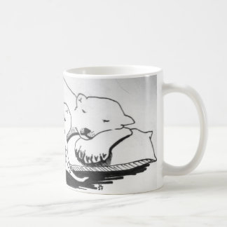 Mug Ours blanc de sommeil avec T-Rex
