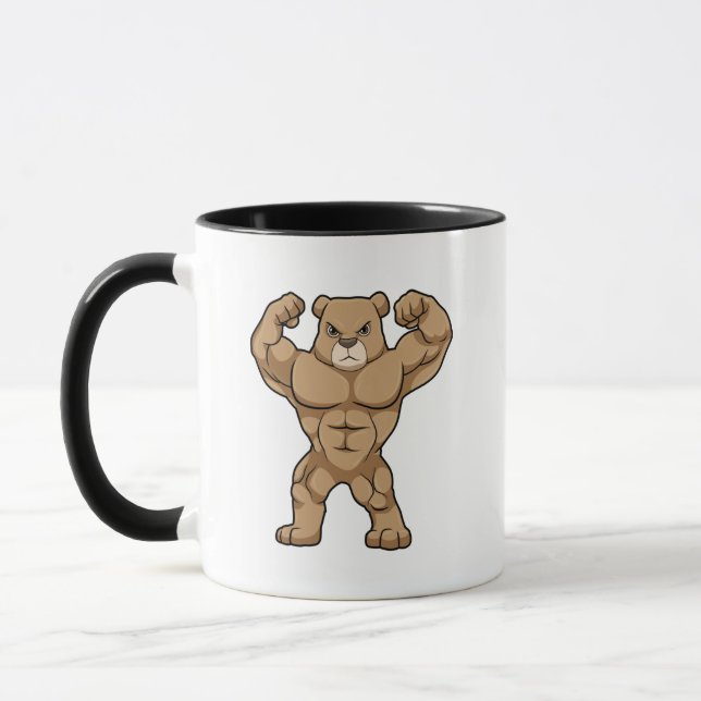 Mug Ours comme Bodybuilder avec de grands Muscles (Gauche)