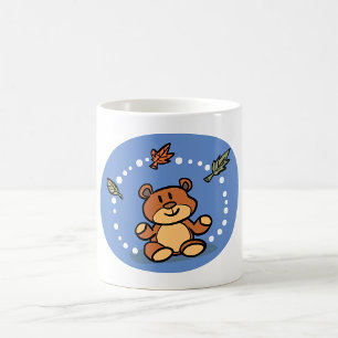 Mug Ours d'automne avec Feuilles en chute