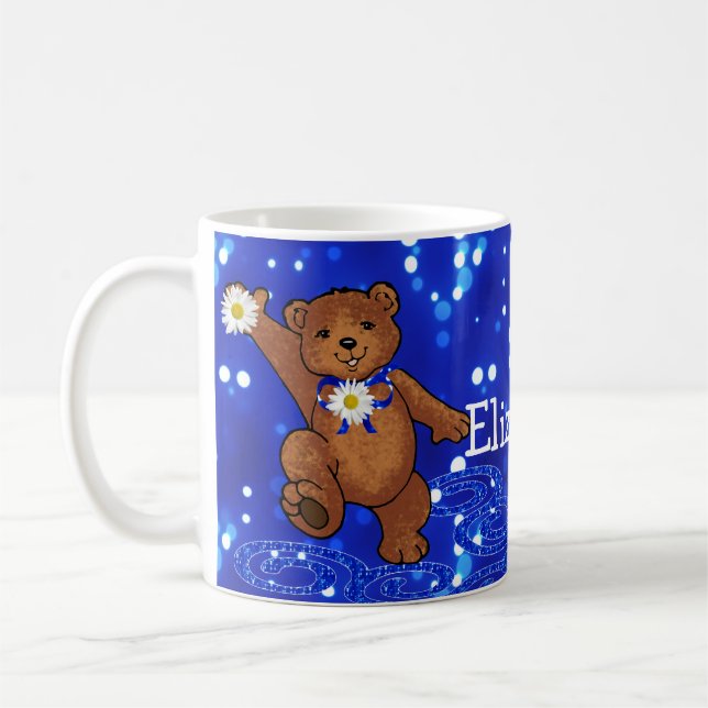 Mug Ours de nounours de danse de marguerite (Gauche)