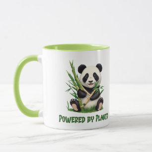 Mug Ours de panda propulsé par des plantes