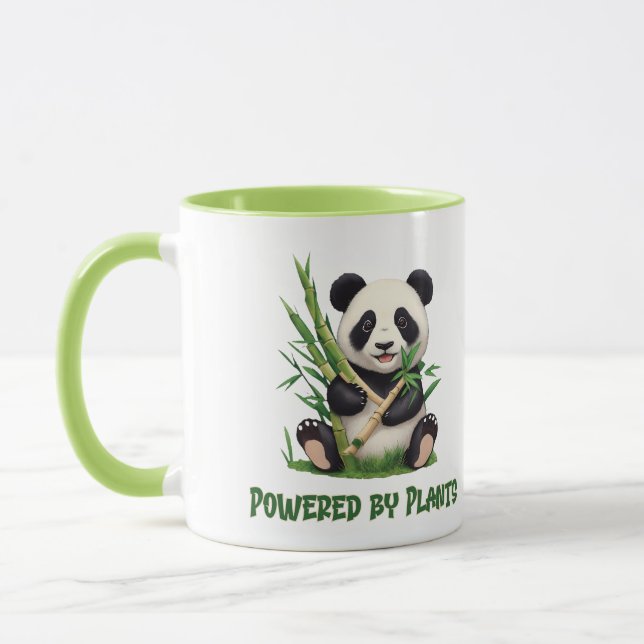 Mug Ours de panda propulsé par des plantes (Gauche)