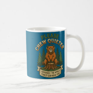 Mug Ours Drôle Disant S'il Vous Plaît Mâcher Plus Douc