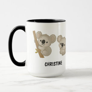 Mug Ours en Koala Dessiné à la Main Personnalisable Mi