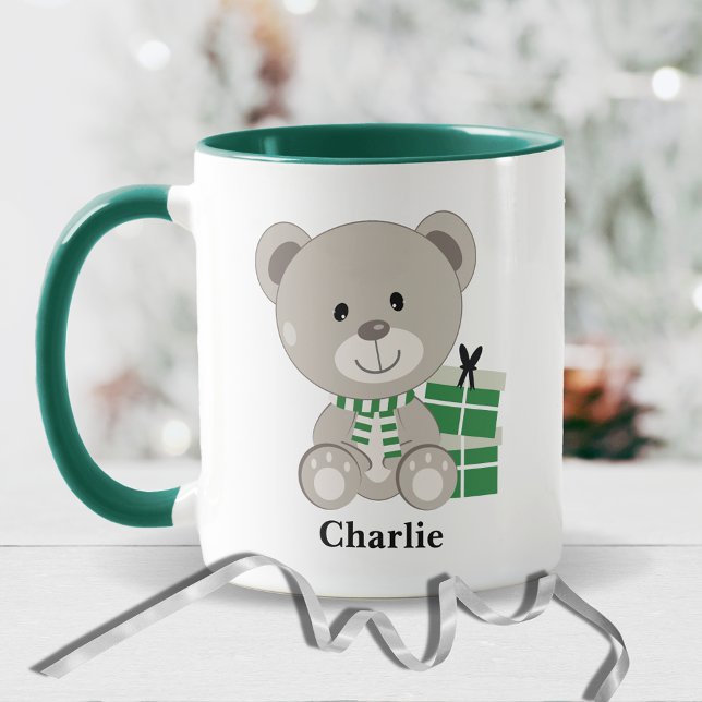 Mug Ours en peluche mignonne avec des cadeaux de Noël  (Créateur téléchargé)