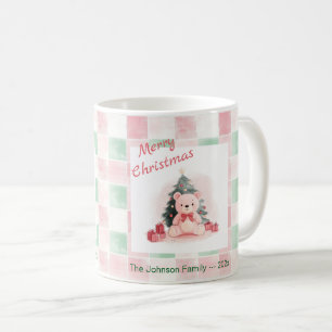 Mug Ours en Teddy Rose mignon Noël