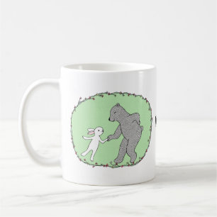 Mug Ours et lapin lapin dansant nom personnalisé