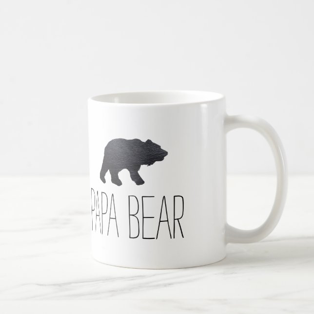 Mug Ours gris texturisé (Droite)