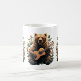 Mug ours jouant de la guitare