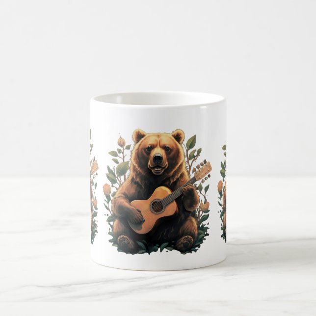 Mug ours jouant de la guitare (Centre)