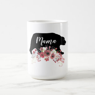 Mug Ours maman aux fleurs