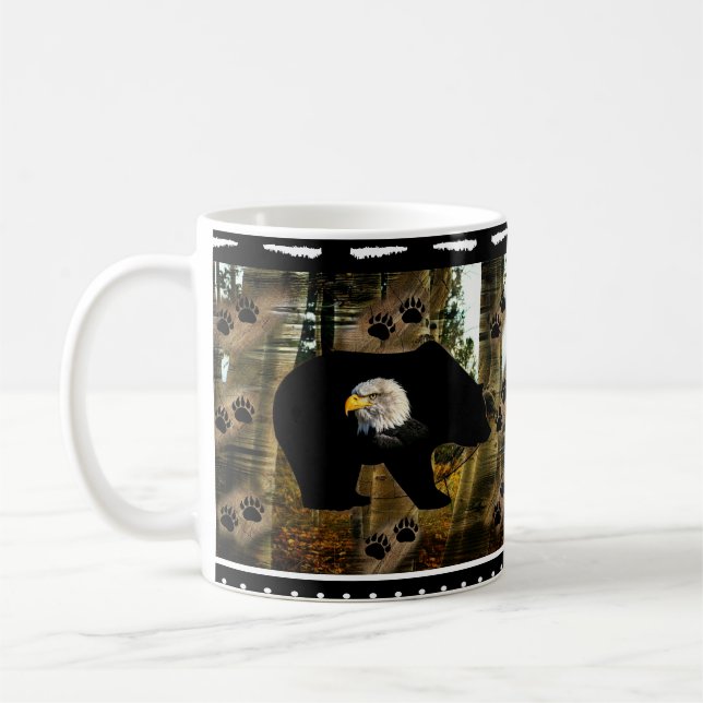 Mug Ours Noir Ourson Ourson Ourson Ours Empreintes de  (Gauche)