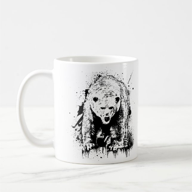 Mug Ours Polaire Animal Vie Sauvage Nature Aventure (Gauche)
