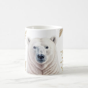 Mug Ours polaire élégant aux accents floraux