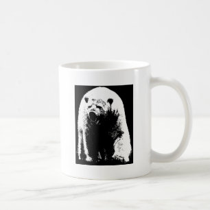 Mug Ours polaire noir et blanc Pop Art