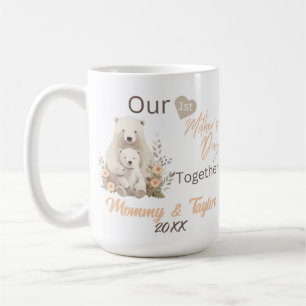 Mug Ours polaire & petit, Notre Première Fête des Mère