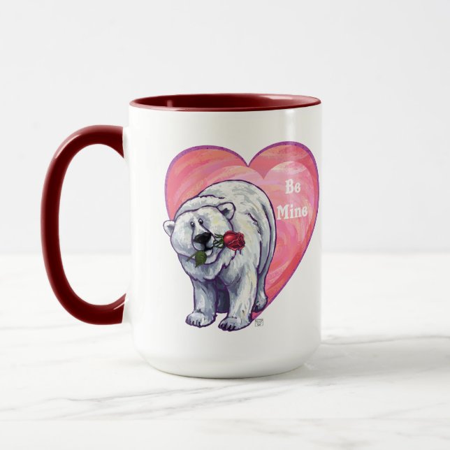 Mug Ours polaire Saint Valentin (Gauche)