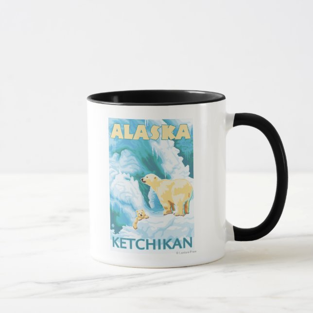 Mug Ours polaires & Cub - Ketchikan, Alaska (Droite)